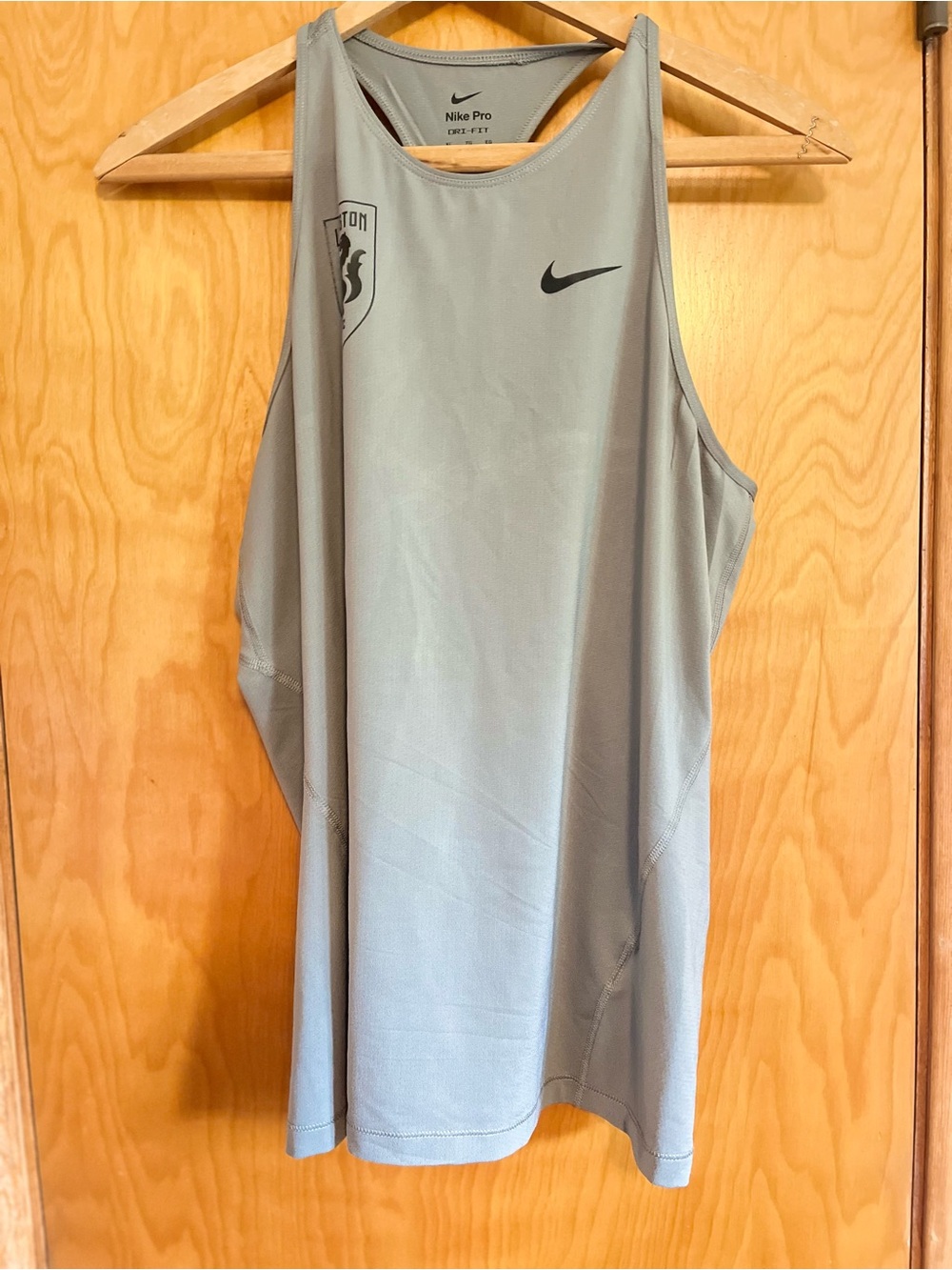 Nike Women’s Light Gray Pro Dri-FIT Tank Top
